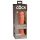 King Cock Elite 8 - Dildo con ventosa (20 cm) - Tono oscuro natural