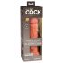 King Cock Elite 8 - Dildo con ventosa (20 cm) - Tono oscuro natural