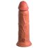 King Cock Elite 8 - Dildo con ventosa (20 cm) - Tono oscuro natural
