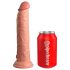 King Cock Elite 9 - Consolador realista con ventosa (23cm) - tono natural