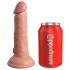 King Cock Elite 6 - consolador con ventosa (15cm) - natural