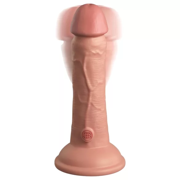 King Cock Elite 6 - vibrador con ventosa - 15 cm - color natural