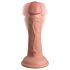 Rey Cock Elite 6 - Vibrador con ventosa (15cm) - Natural