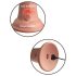 Rey Cock Elite 6 - Vibrador con ventosa (15cm) - Natural