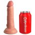 King Cock Elite 6 - Vibrador Realista 15cm (tono natural oscuro)