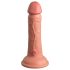 King Cock Elite 6 - realista vibrador 15cm (oscuro natural)