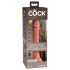 King Cock Elite 7 - vibrador con ventosa y control remoto 18cm - natural