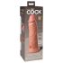King Cock Elite 8 - vibrador succionador (20cm) - natural
