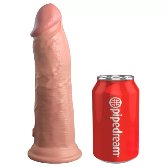 King Cock Elite 8 - consolador vibrador con ventosa 20cm - color natural