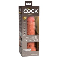 King Cock Elite 8 - vibrador realista 20cm (natural oscuro)