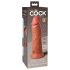 King Cock Elite 8 - Vibrador Realista 20 cm (tono oscuro natural)
