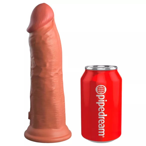 King Cock Elite 8 - vibrador realista 20 cm - color oscuro