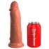 King Cock Elite 8 - Vibrador Realista 20 cm (tono oscuro natural)