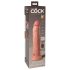 King Cock Elite 9 - Vibrador con ventosa 23 cm - Natural
