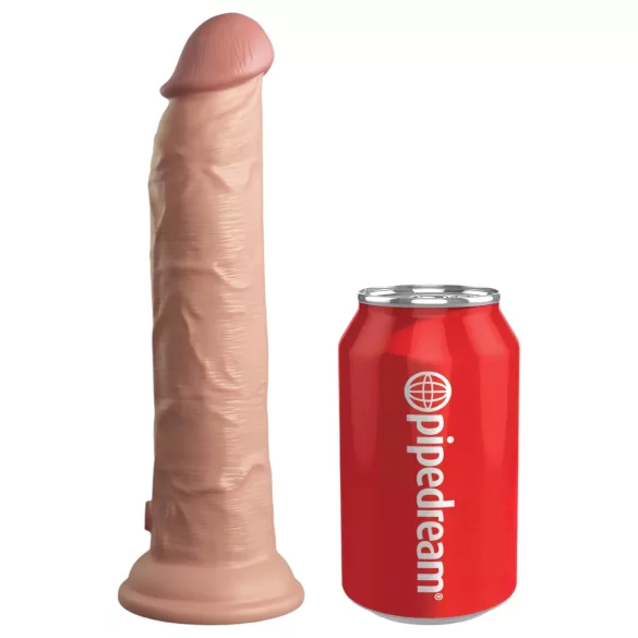 King Cock Elite 9 - consolador con ventosa vibrador 23cm - color piel