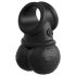 King Cock Crown Jewels - anillo vibrador negro