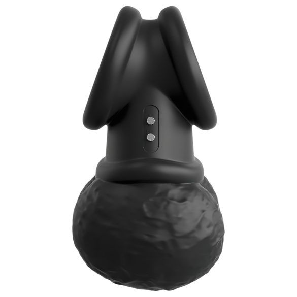 King Cock Crown Jewels - anillo vibrador negro
