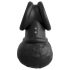 King Cock Crown Jewels - anillo vibrador negro