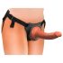 King Cock Elite Comfy - arnés con consolador (oscuro natural)