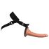King Cock Elite Comfy - arnés con consolador (oscuro natural)