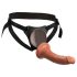 King Cock Elite Comfy - consolador con arnés (tono oscuro natural)