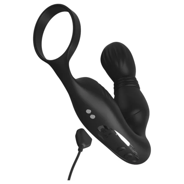 Pipedream Anal Fantasy Elite - vibrador de próstata con anillo para el pene (negro)