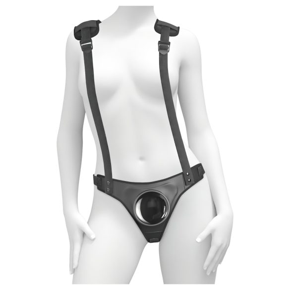 Body Dock - arnés con correa ajustable (negro)