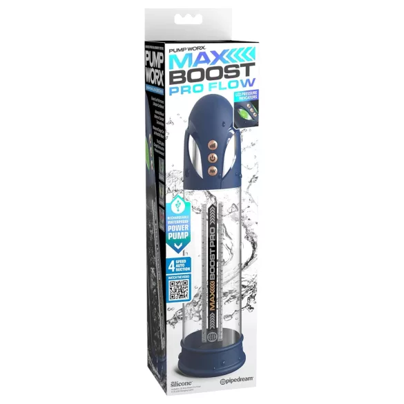 Pump Worx - bomba de vacío automática para pene - azul