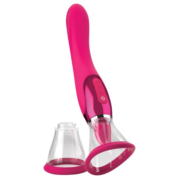 Vibrador 2en1 lenguas JimmyJane Apex (rosa)