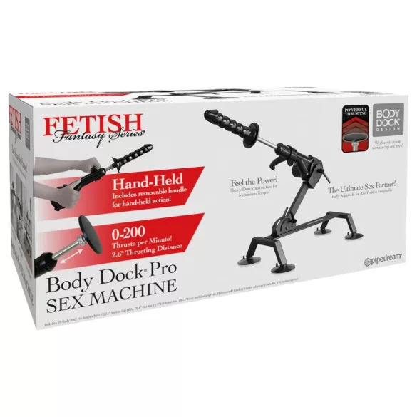 Fetish Body Dock Pro - máquina de sexo automática - negro