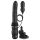 Fetiche - vibrador empujador (negro)
