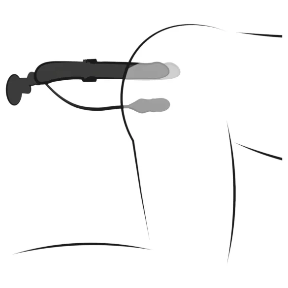 Fetish - vibrador empujador - negro