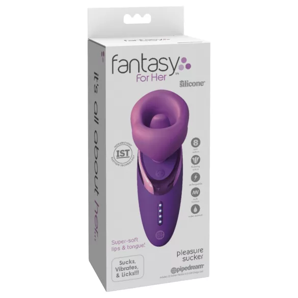 Pipedream - Fantasy For Her - vibrador succionador y estimulador oral (lila)