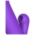 Fantasía para Ella - Vibrador 2 en 1 con función de empuje y estimulador de clítoris (lila)