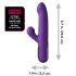Fantasía para Ella - Vibrador 2 en 1 con función de empuje y estimulador de clítoris (lila)