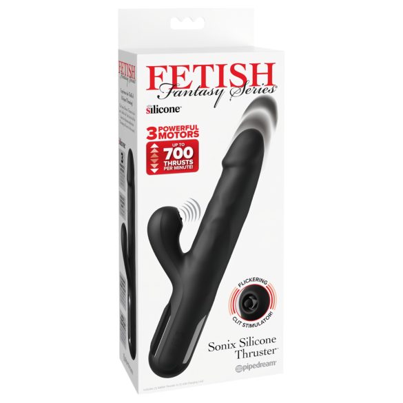 Fetish - Consolador vibrador con 3 motores - negro