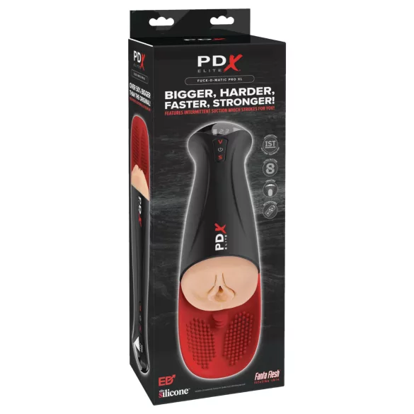 PDX Elite Fuck-O-Matic Pro XL masturbador automático de succión - negro