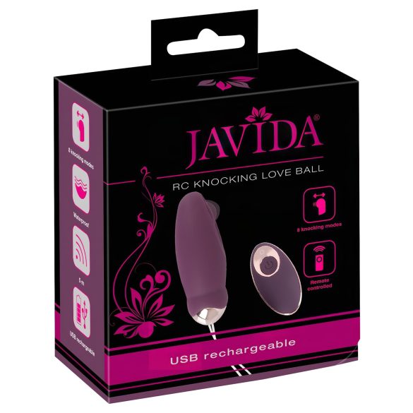 Javida - huevo vibrador pulsante con control remoto (lila)