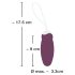 Javida - Huevo vibrador pulsante con control remoto (lila)