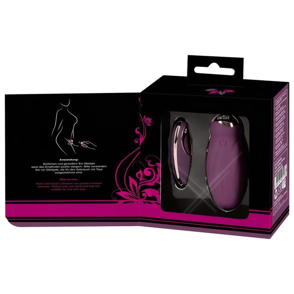 Javida - huevo vibrador con mando a distancia y perlas giratorias - lila