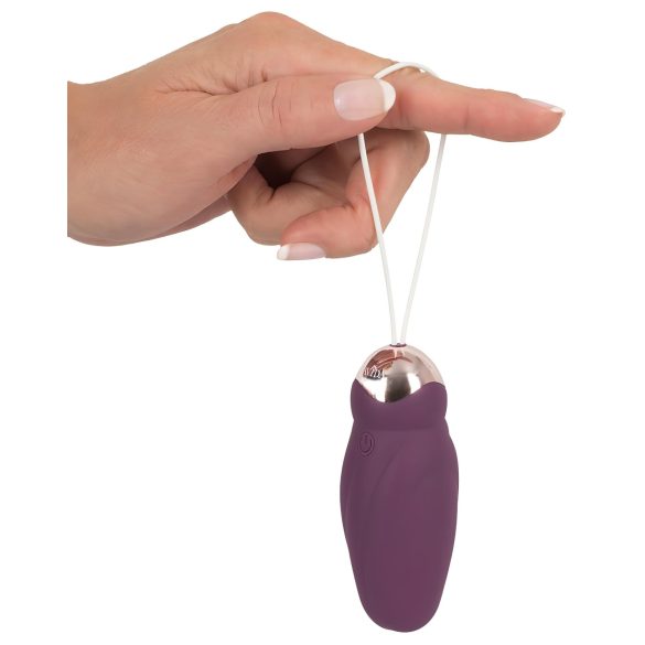 Javida - huevo vibrador con mando a distancia y perlas giratorias - lila