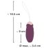 Javida - Huevo vibrador con control remoto y perlas giratorias (morado)