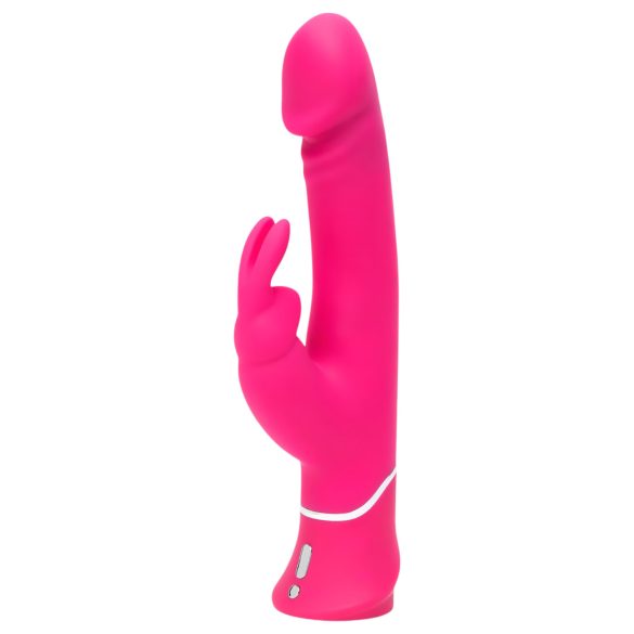 Happyrabbit Bicolor - vibrador impermeable con estimulador de clítoris (rosa)