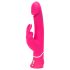 Happyrabbit Bicolor - vibrador impermeable con estimulador de clítoris (rosa)