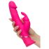 Happyrabbit Bicolor - vibrador impermeable con estimulador de clítoris (rosa)