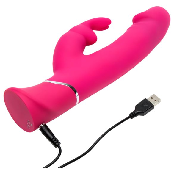Happyrabbit - Vibrador con estimulador de clítoris - silicona dual density
