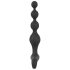 Black Velvet - vibrador anal con perlas (negro)