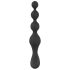 Black Velvet - vibrador anal con perlas (negro)