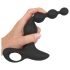 Black Velvet - vibrador anal con perlas (negro)