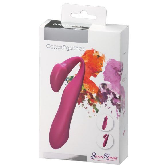 BeauMents Come2gether - vibrador para parejas, recargable y resistente al agua (rosa)